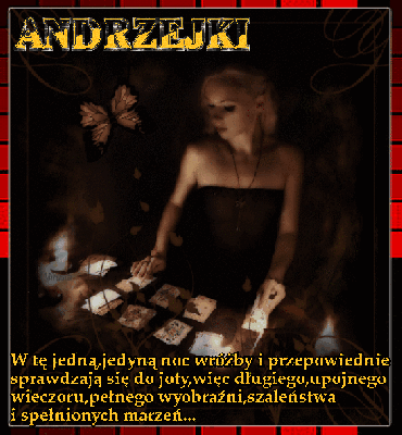 Kobieta patrząca w karty w andrzejki